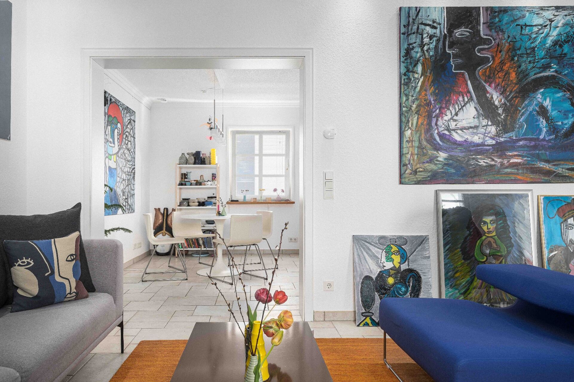 Wohn- und Essbereich mit Durchblick