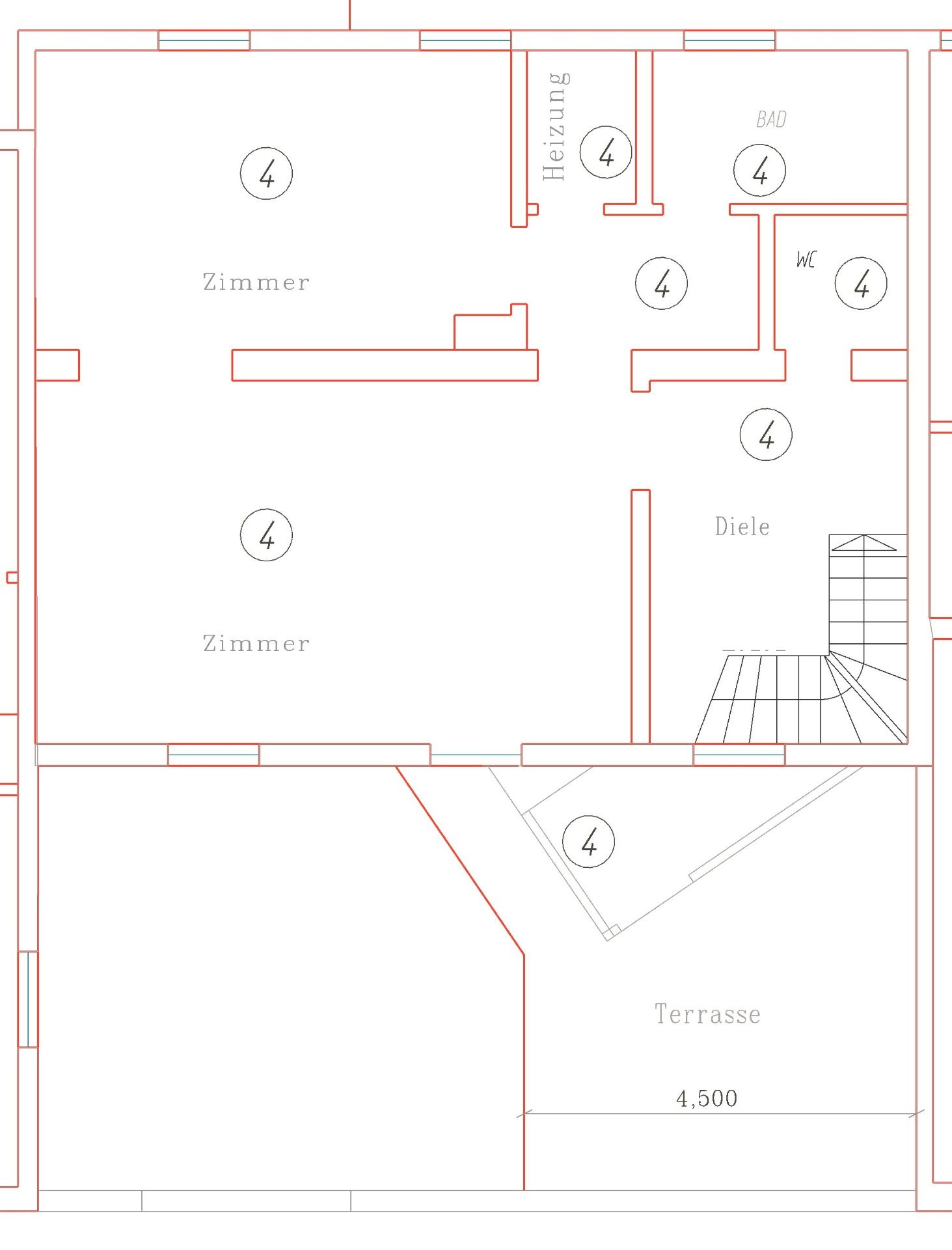 Grundriss 1. Obergeschoss